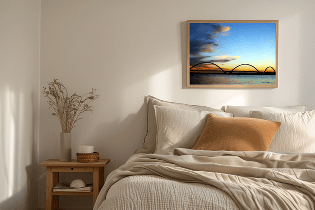 Quadro Decorativo Fim de Tarde Ponte JK