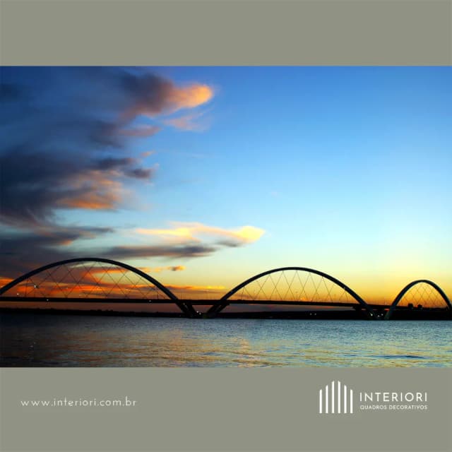 Quadro Decorativo Fim de Tarde Ponte JK