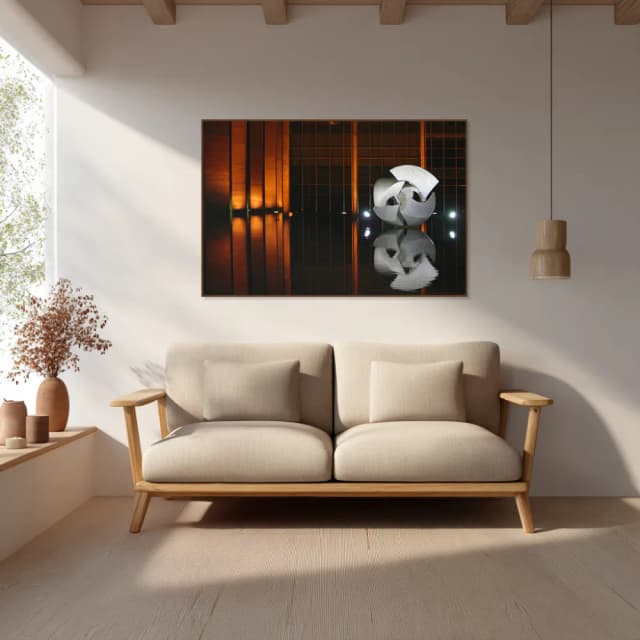 Quadro Decorativo Escultura Meteoro do Palácio Itamaraty