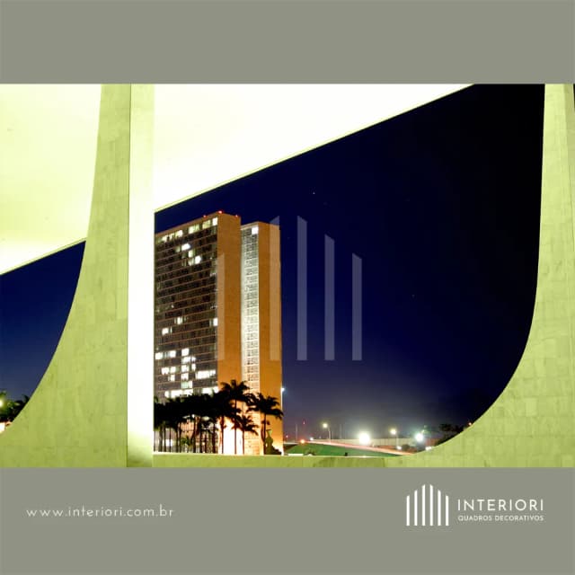 Quadro Decorativo Congresso Nacional visto do STF