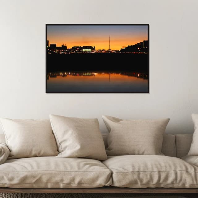 Quadro Decorativo Pôr do Sol visto da Esplanada dos Ministérios