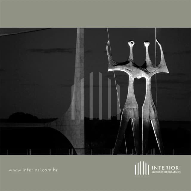 Quadro Decorativo Os Candangos P&B