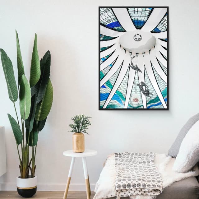 Quadro Decorativo Interior da Catedral de Brasília