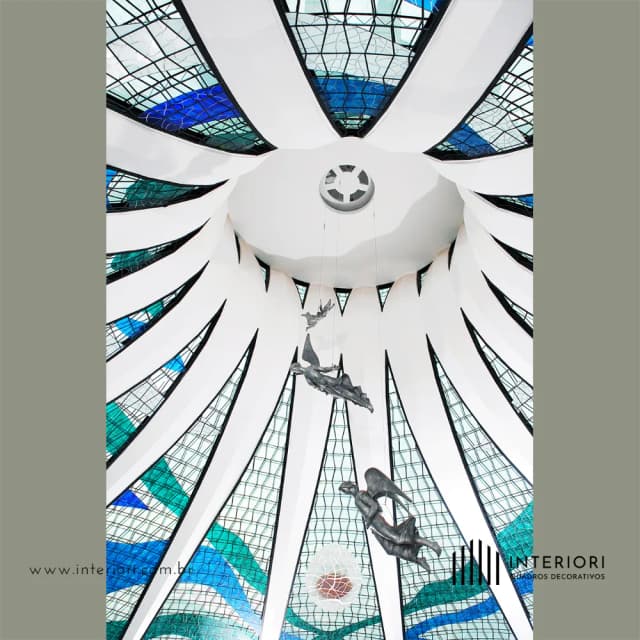 Quadro Decorativo Interior da Catedral de Brasília