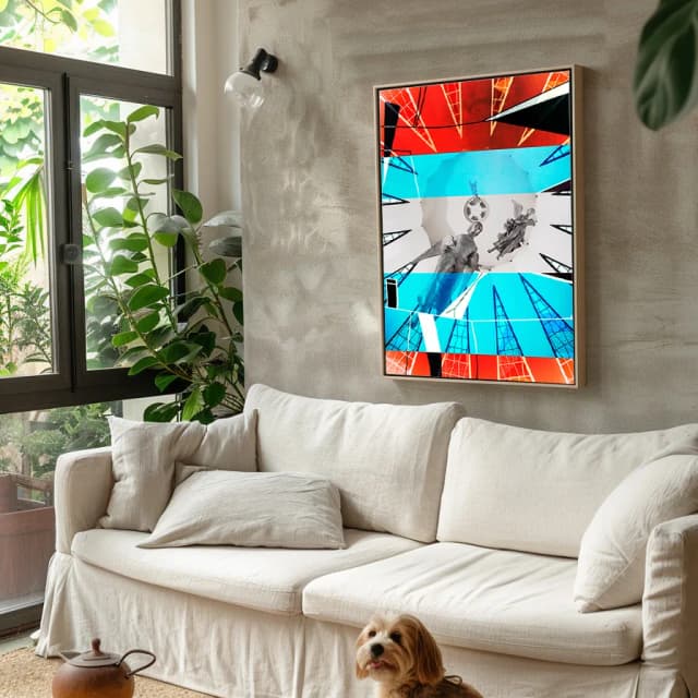 Quadro Decorativo Interferência Interna Catedral de Brasília 01